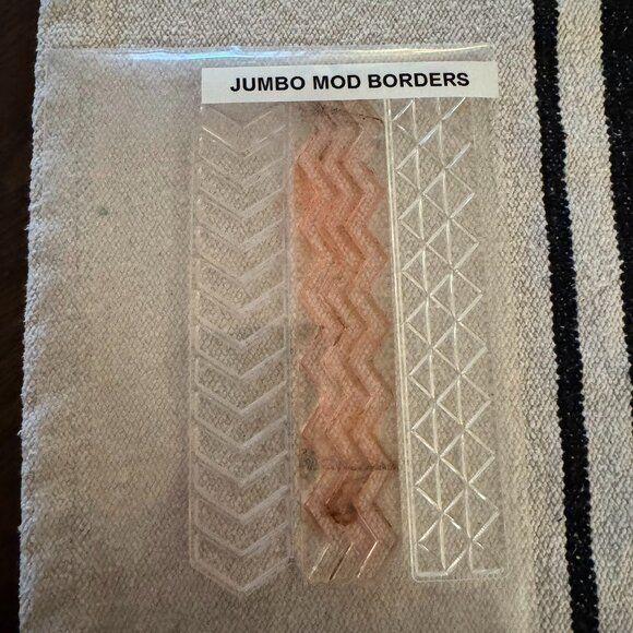 Jumbo Mod Border Clear Unmounted Stamp Set - Picture 1 of 2